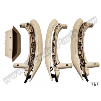 Kapı Tutamak Seti X3:F25 X4:F26 Ön&Arka; Bej Deri Kaplamalı